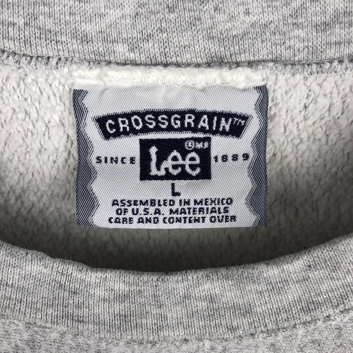 Vintage Lee Men's College Sweatshirt (Size L) from the 90s-00s cotton pale white type Vintage Second Hand