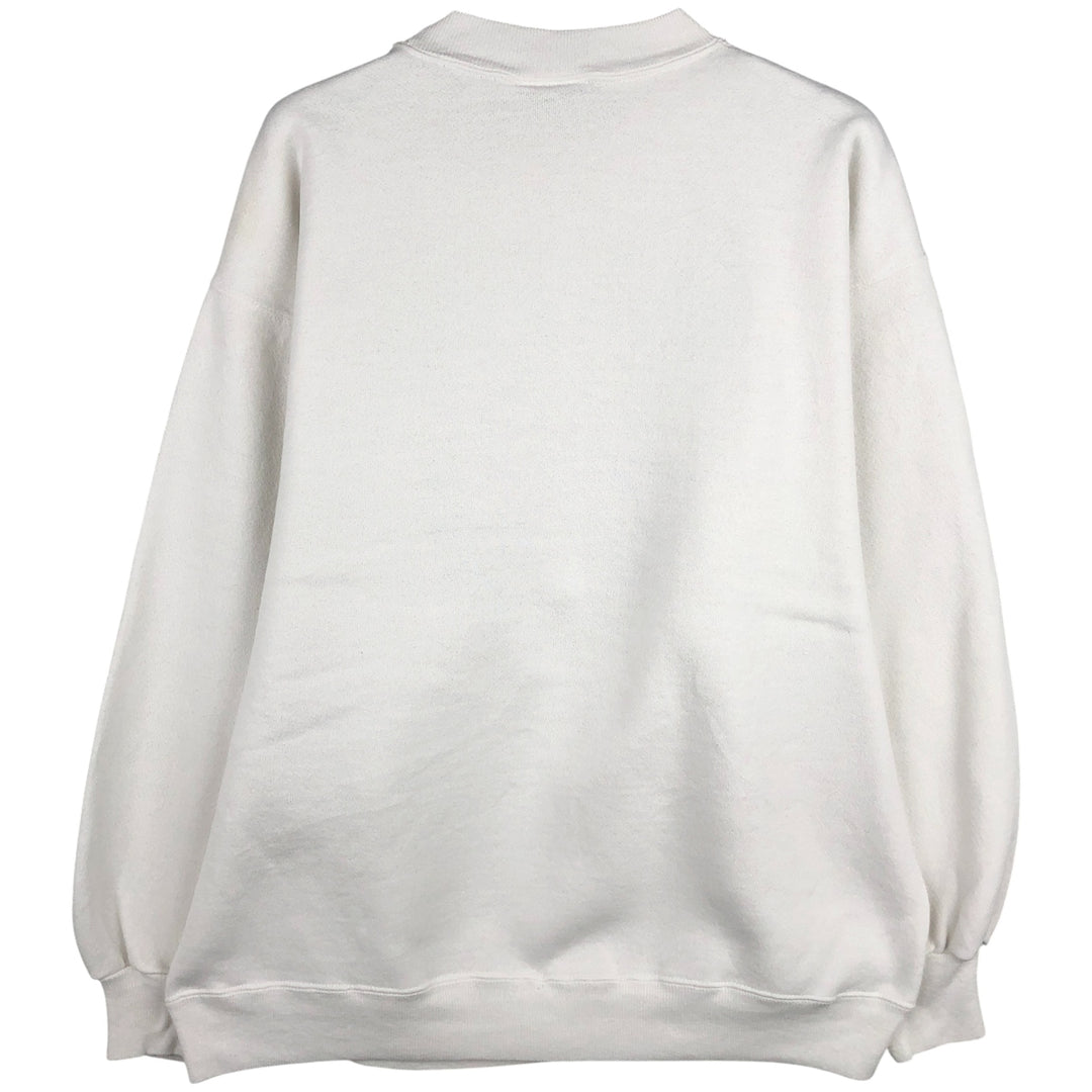 80'S Hanes Classics Printed Sweatshirt, Made in USA, Men's XL, Vintage cotton white type Vintage Second Hand