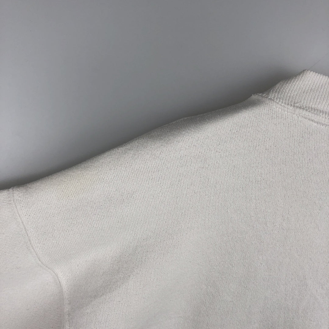 80'S Hanes Classics Printed Sweatshirt, Made in USA, Men's XL, Vintage cotton white type Vintage Second Hand