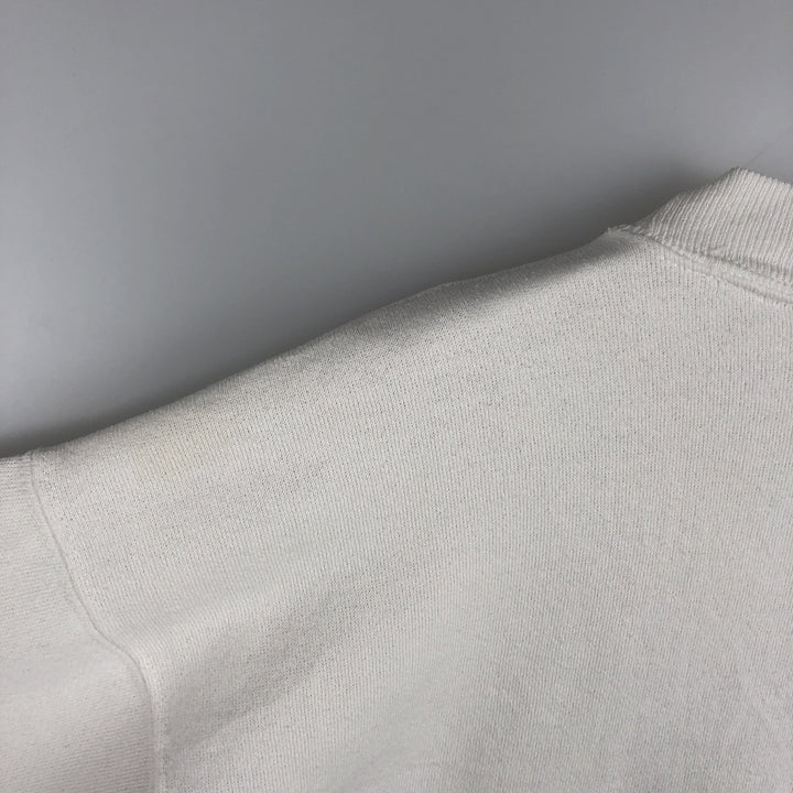 80'S Hanes Classics Printed Sweatshirt, Made in USA, Men's XL, Vintage cotton white type Vintage Second Hand
