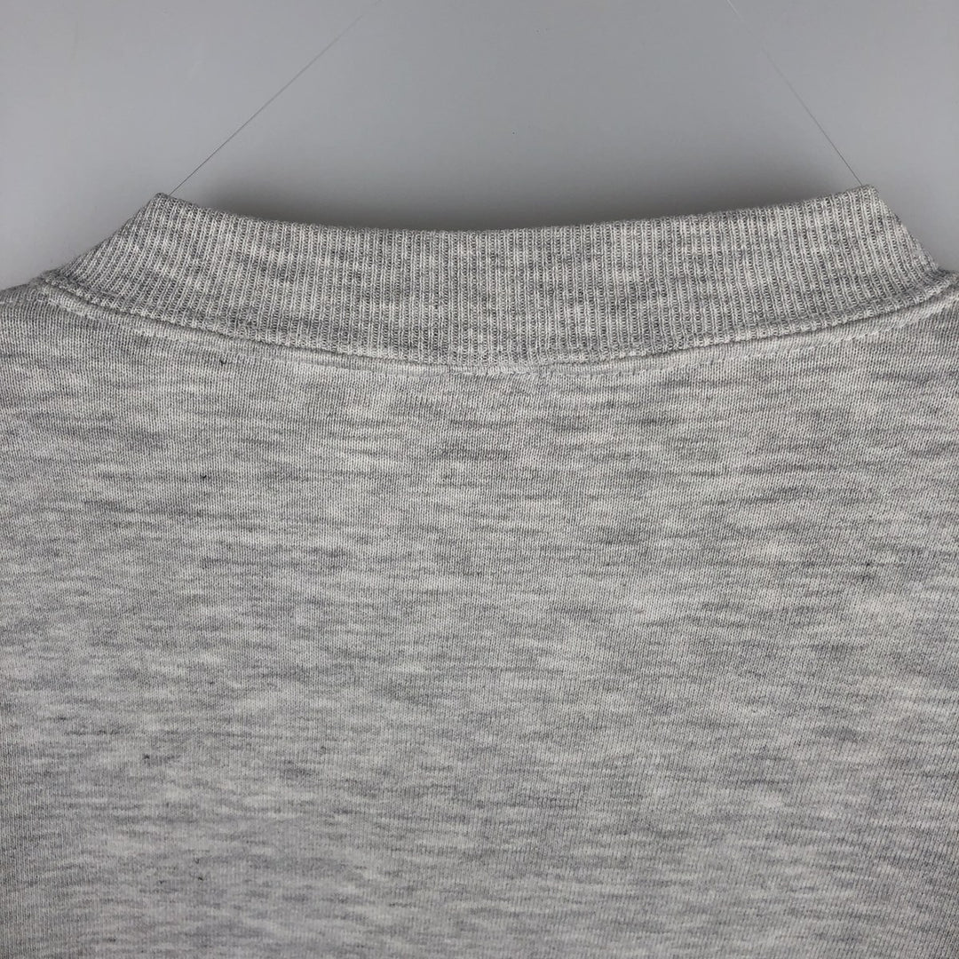 Vintage 80s-90'S WOLF College Character Sweatshirt, Made in USA, Men's XXL polyester gray type Vintage Second Hand