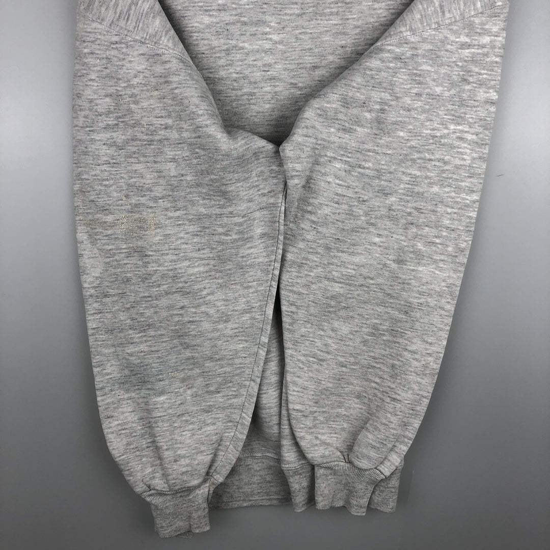 Vintage 80s-90'S WOLF College Character Sweatshirt, Made in USA, Men's XXL polyester gray type Vintage Second Hand