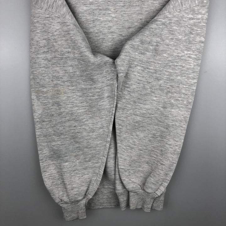Vintage 80s-90'S WOLF College Character Sweatshirt, Made in USA, Men's XXL polyester gray type Vintage Second Hand