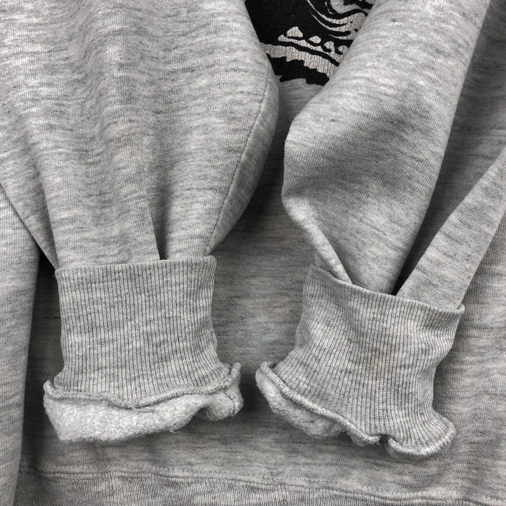 Vintage 80s-90'S WOLF College Character Sweatshirt, Made in USA, Men's XXL polyester gray type Vintage Second Hand