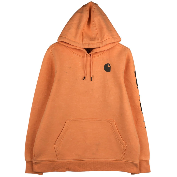 Carhartt Relaxed Fit Sweatshirt Pullover Hoodie, Men's XL cotton orange type Vintage Second Hand
