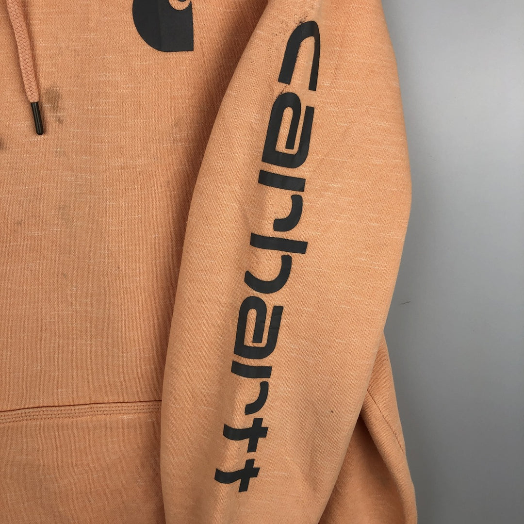 Carhartt Relaxed Fit Sweatshirt Pullover Hoodie, Men's XL cotton orange type Vintage Second Hand