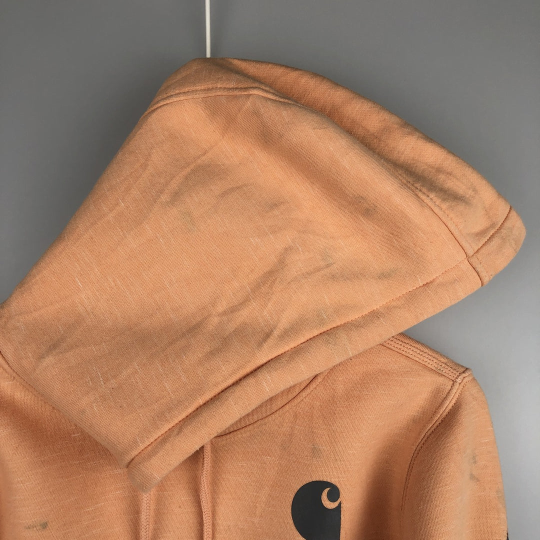 Carhartt Relaxed Fit Sweatshirt Pullover Hoodie, Men's XL cotton orange type Vintage Second Hand