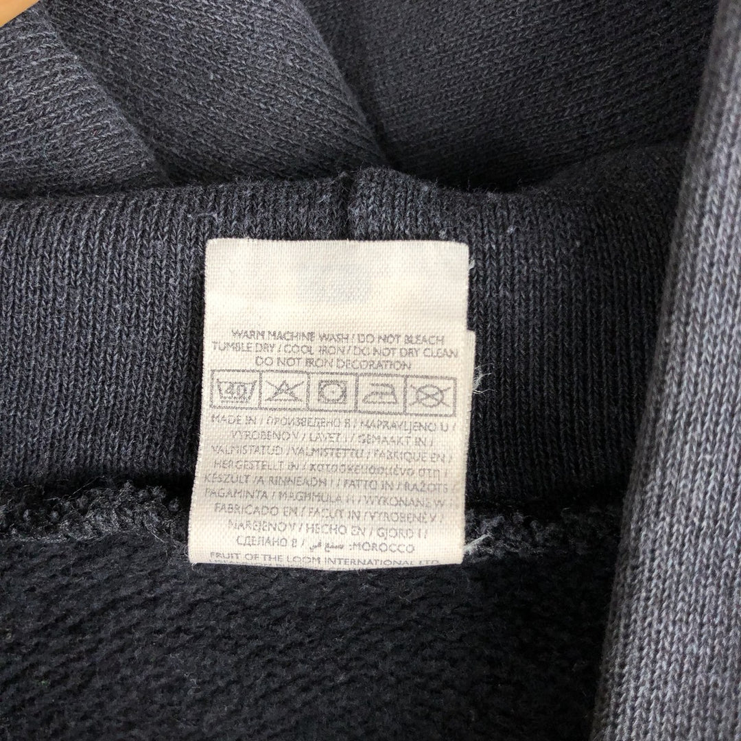 Fruit of the Loom Metallica Band Pullover Hoodie, Men's Size L cotton Charcoal Vintage Second Hand