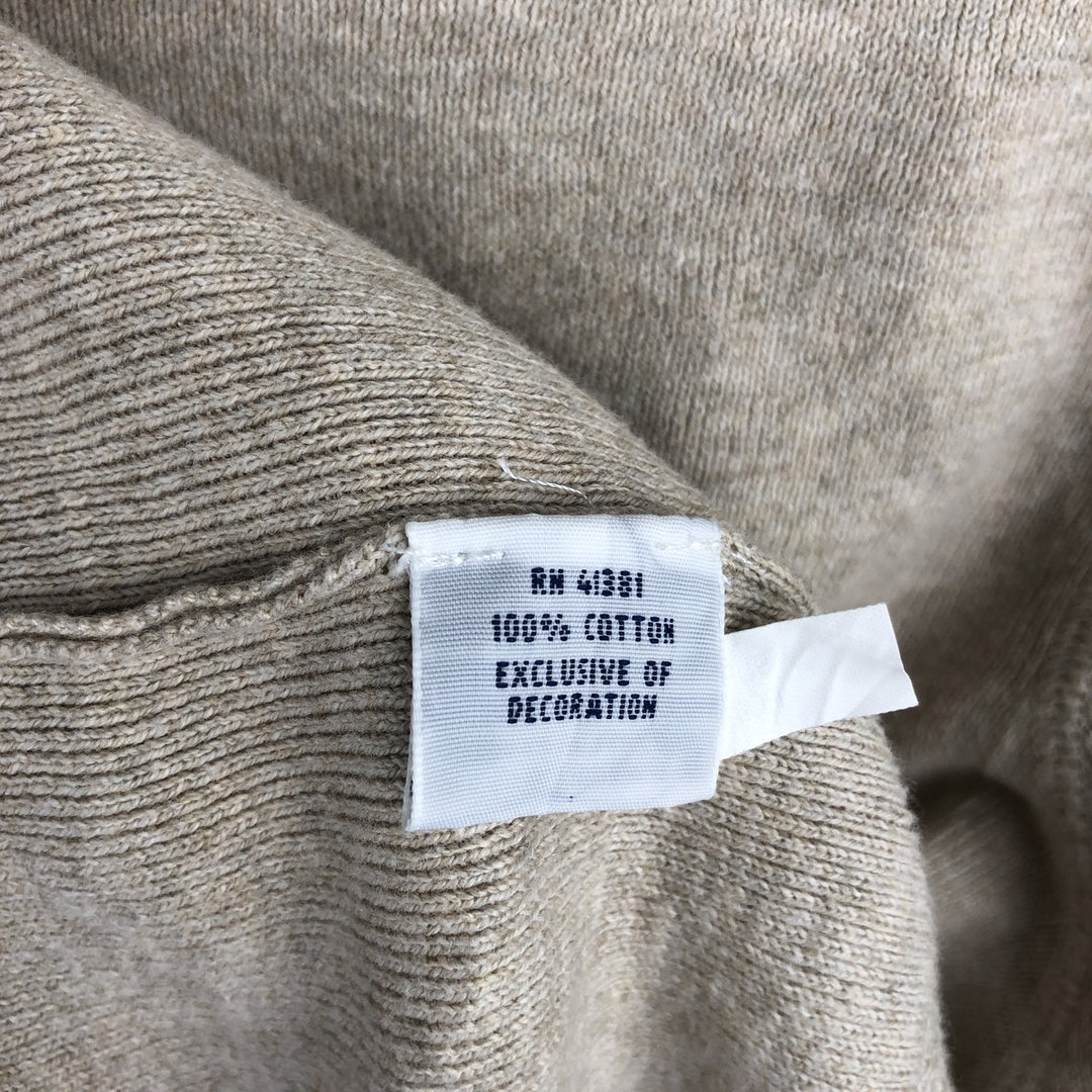Ralph Lauren POLO Ralph Lauren cotton knit sweater, men's size L cotton Beige type Vintage Second Hand