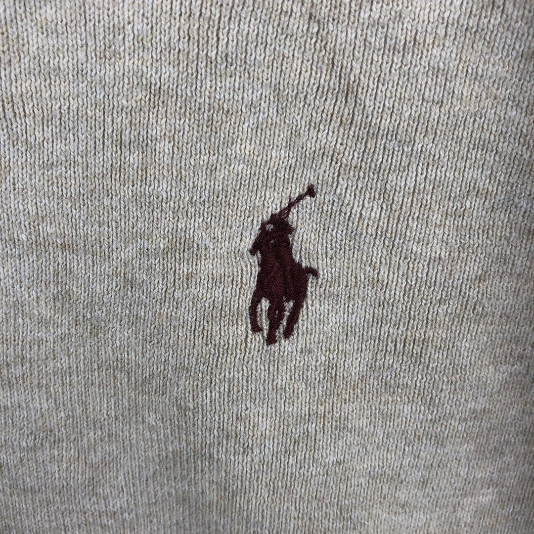 Ralph Lauren POLO Ralph Lauren cotton knit sweater, men's size L cotton Beige type Vintage Second Hand