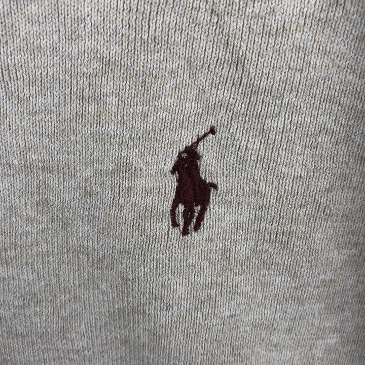Ralph Lauren POLO Ralph Lauren cotton knit sweater, men's size L cotton Beige type Vintage Second Hand