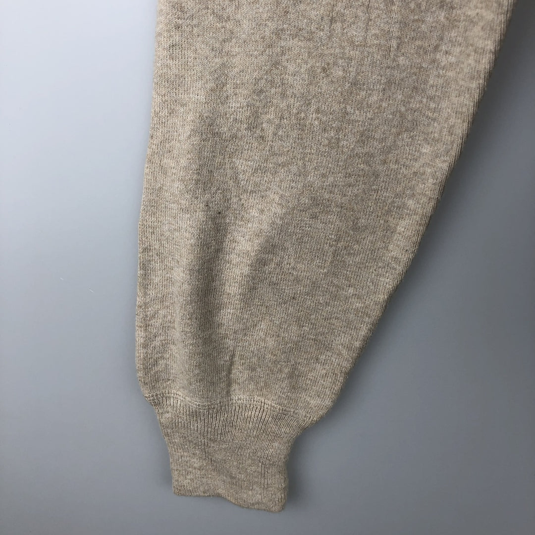 Ralph Lauren POLO Ralph Lauren cotton knit sweater, men's size L cotton Beige type Vintage Second Hand