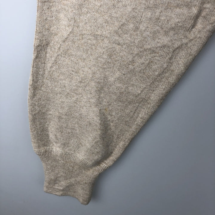 Ralph Lauren POLO Ralph Lauren cotton knit sweater, men's size L cotton Beige type Vintage Second Hand