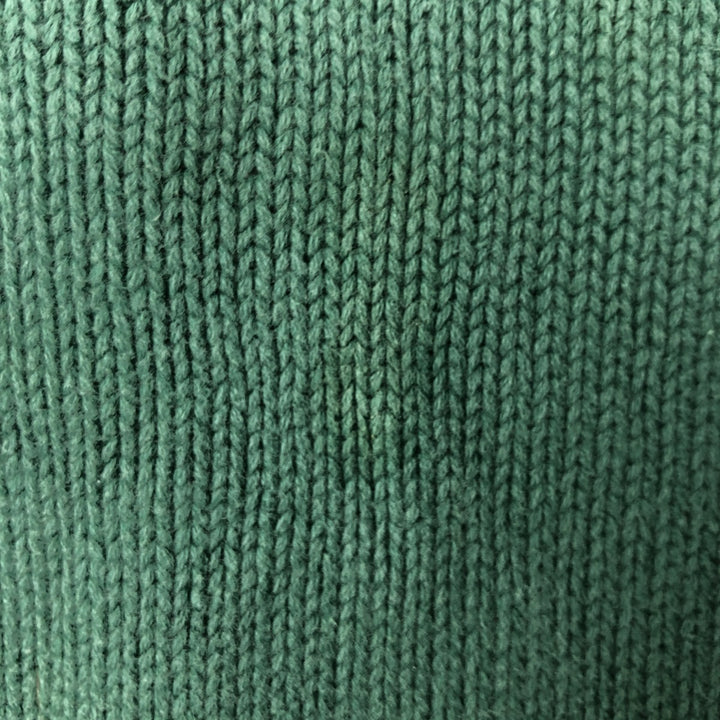 80s-90'S Eddie Bauer Black Tag Cotton Knit Sweater Men's XL Size Vintage cotton green type Vintage Second Hand