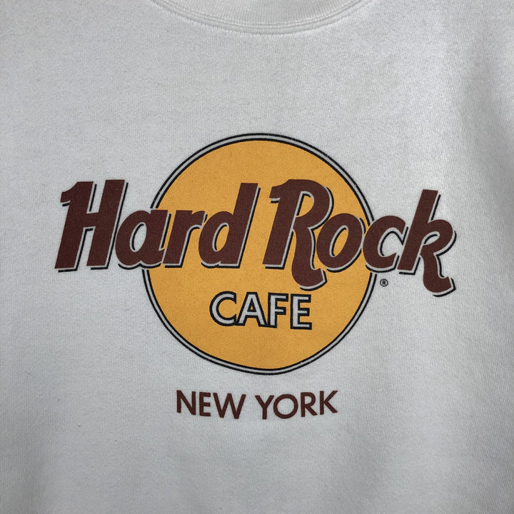 HARD ROCK CAFE Advertising Sweatshirt, Men's Size L polyester white type Vintage Second Hand
