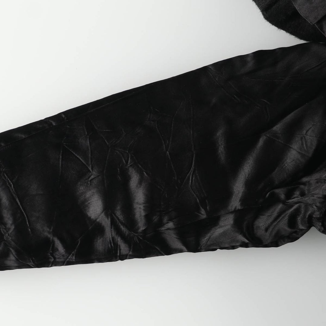 Fur coat, wool coat, women's size M unclear black type Vintage Second Hand