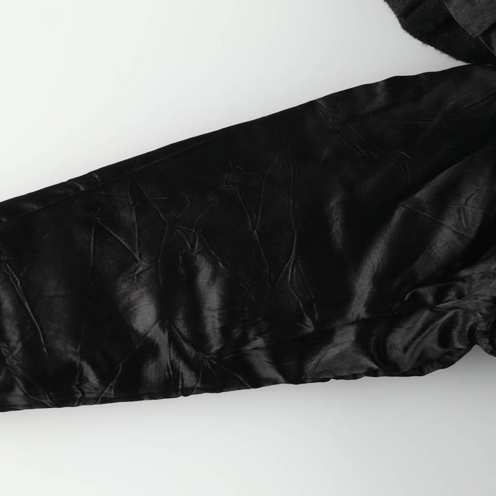 Fur coat, wool coat, women's size M unclear black type Vintage Second Hand