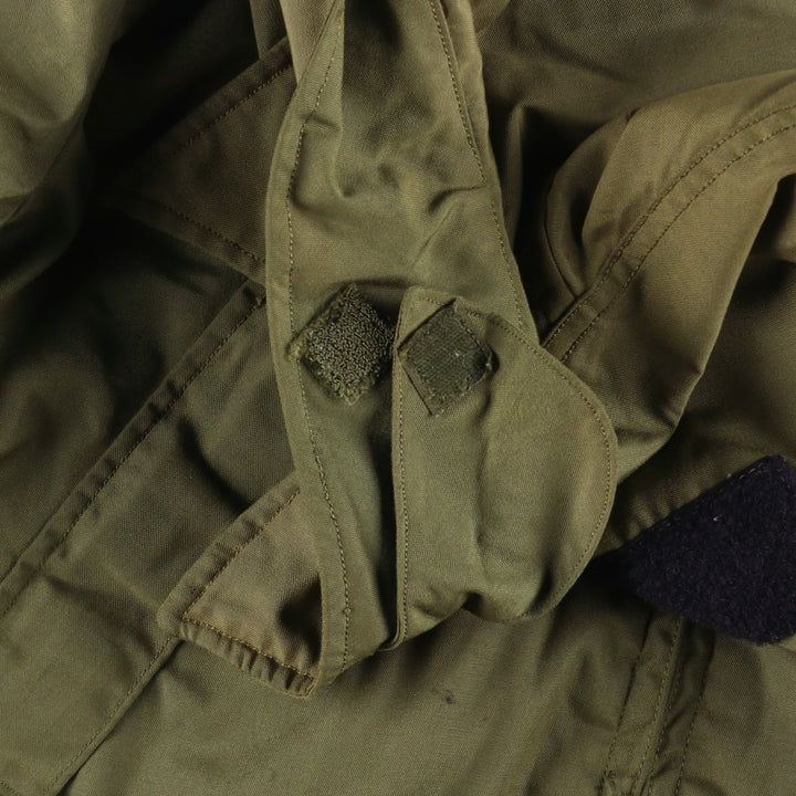 1970'S US Military Flight Jacket, Made in USA, Large Regular, Men's Size L, Vintage Nylon Khaki type Vintage Second Hand