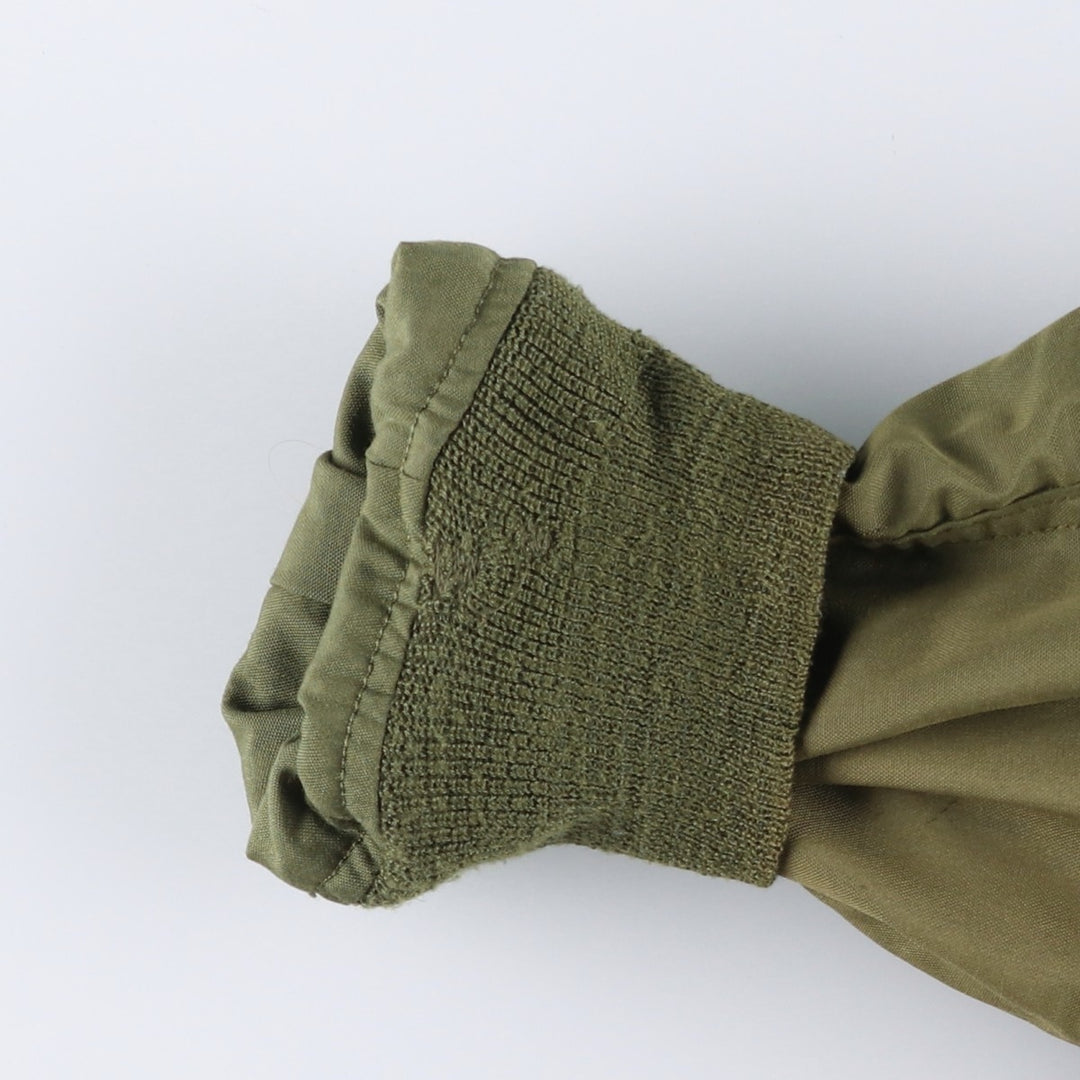 1970'S US Military Flight Jacket, Made in USA, Large Regular, Men's Size L, Vintage Nylon Khaki type Vintage Second Hand