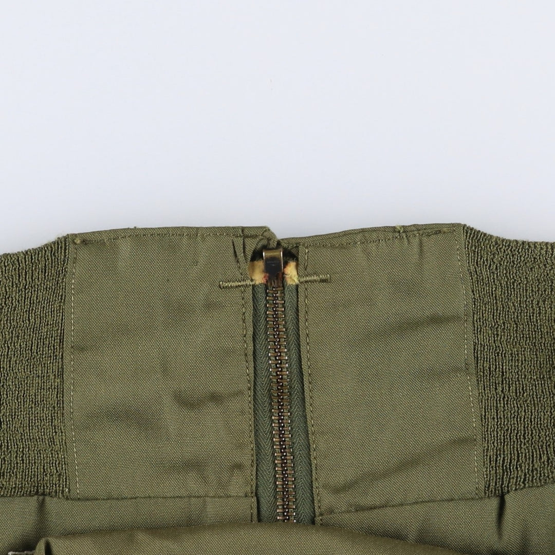 1970'S US Military Flight Jacket, Made in USA, Large Regular, Men's Size L, Vintage Nylon Khaki type Vintage Second Hand