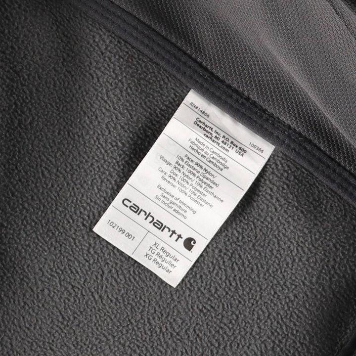 Carhartt Softshell Jacket, Men's XL Nylon black type Vintage Second Hand