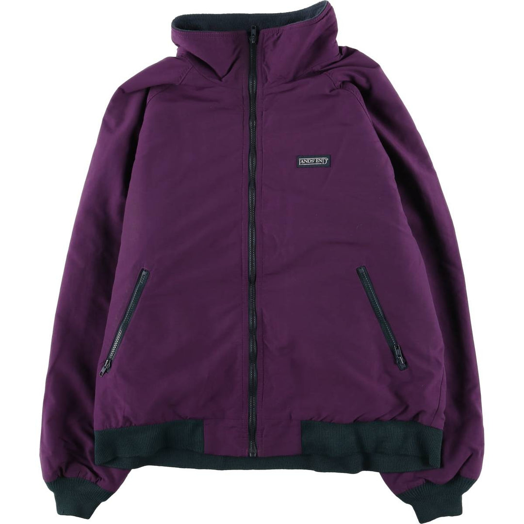 Vintage 80s-90'S Lands' End SQUALL JACKET padded puffer jacket, men's size XL unclear purple type Vintage Second Hand