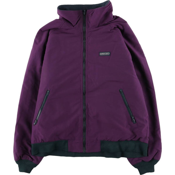 Vintage 80s-90'S Lands' End SQUALL JACKET padded puffer jacket, men's size XL unclear purple type Vintage Second Hand