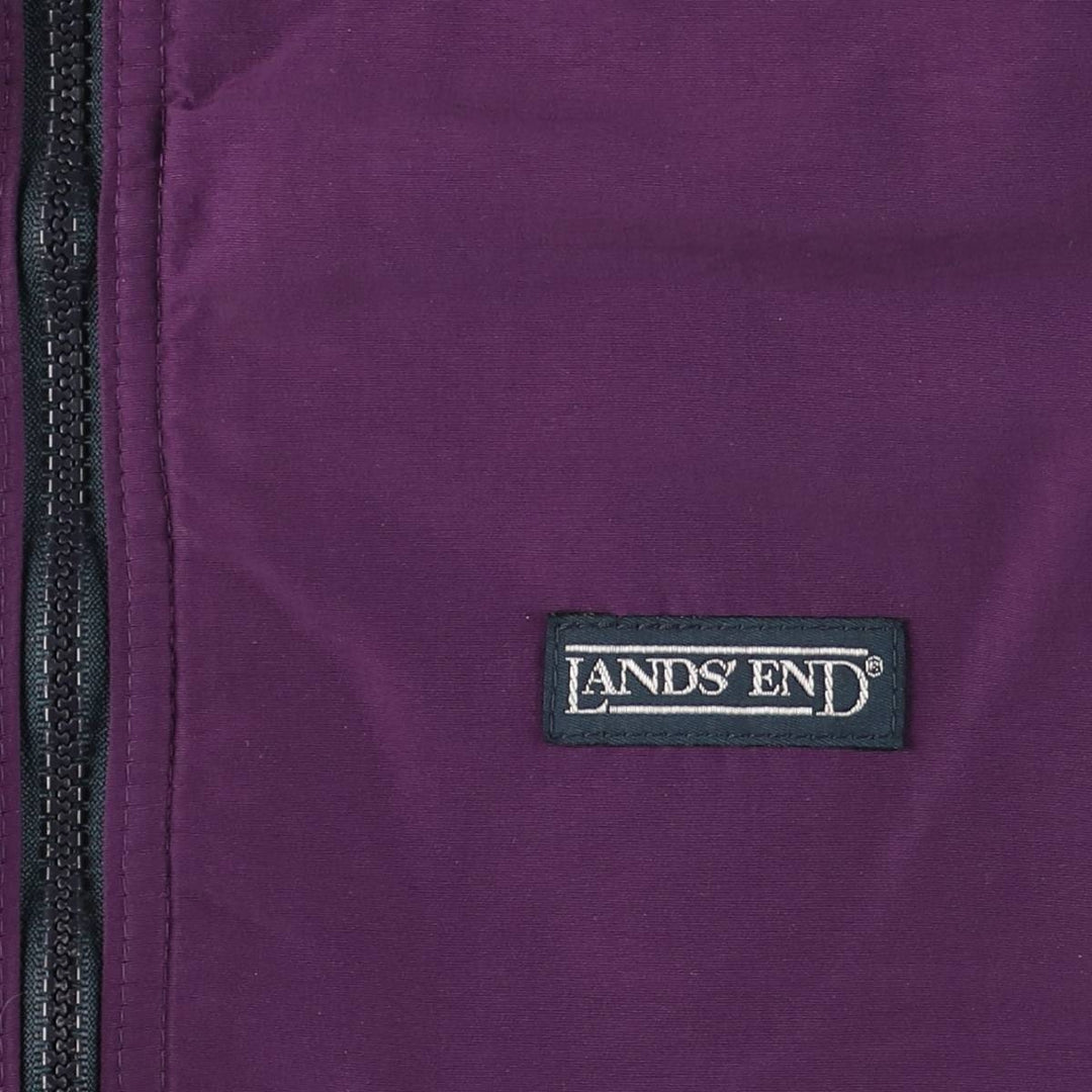 Vintage 80s-90'S Lands' End SQUALL JACKET padded puffer jacket, men's size XL unclear purple type Vintage Second Hand