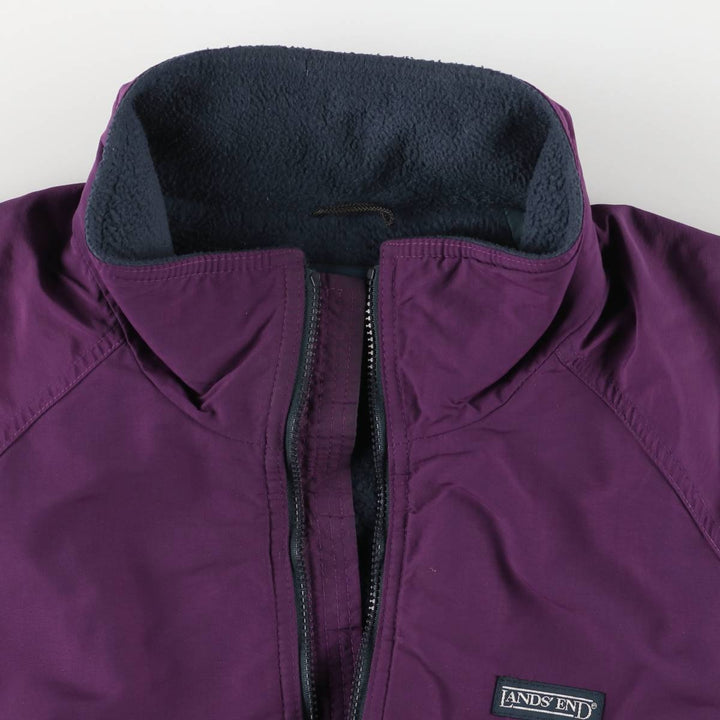 Vintage 80s-90'S Lands' End SQUALL JACKET padded puffer jacket, men's size XL unclear purple type Vintage Second Hand