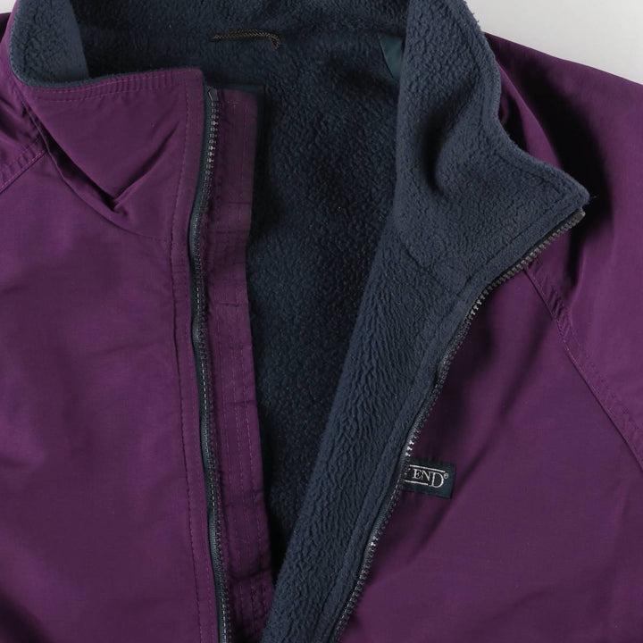 Vintage 80s-90'S Lands' End SQUALL JACKET padded puffer jacket, men's size XL unclear purple type Vintage Second Hand
