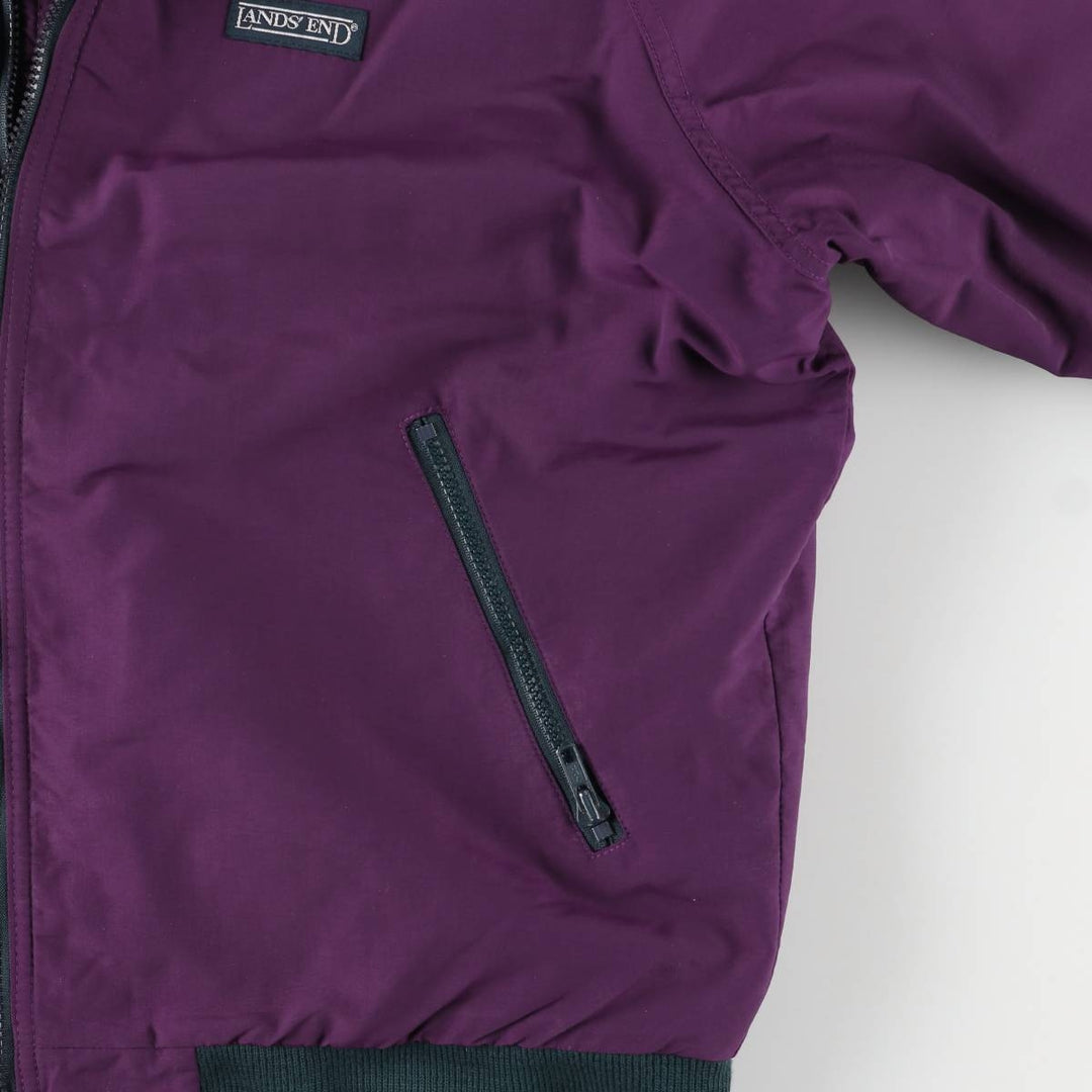 Vintage 80s-90'S Lands' End SQUALL JACKET padded puffer jacket, men's size XL unclear purple type Vintage Second Hand
