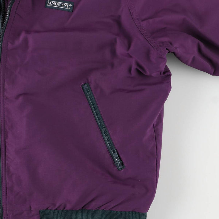Vintage 80s-90'S Lands' End SQUALL JACKET padded puffer jacket, men's size XL unclear purple type Vintage Second Hand