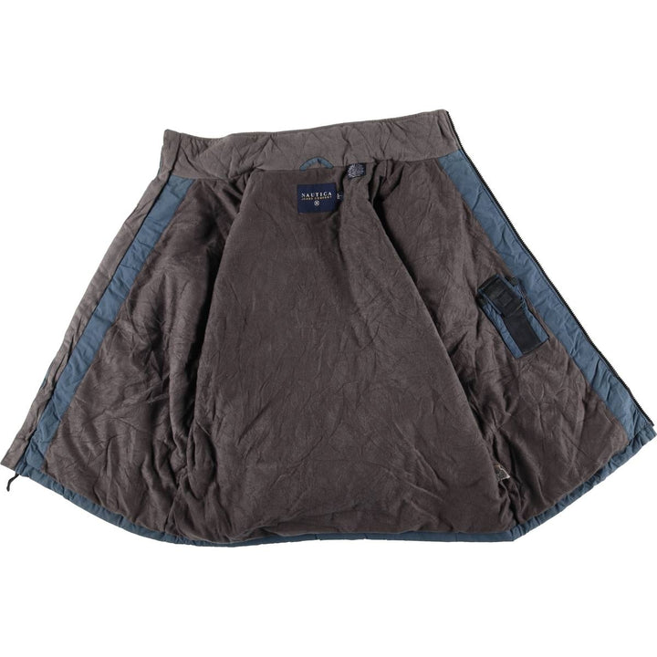 Nautica Men's Padded Puffer Jacket, Size L cotton Blue type light blue Vintage Second Hand