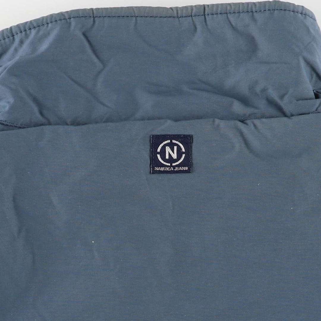 Nautica Men's Padded Puffer Jacket, Size L cotton Blue type light blue Vintage Second Hand