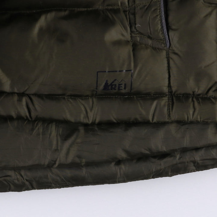 REI Goose Down Jacket, Men's Size M recycled polyester black type Vintage Second Hand