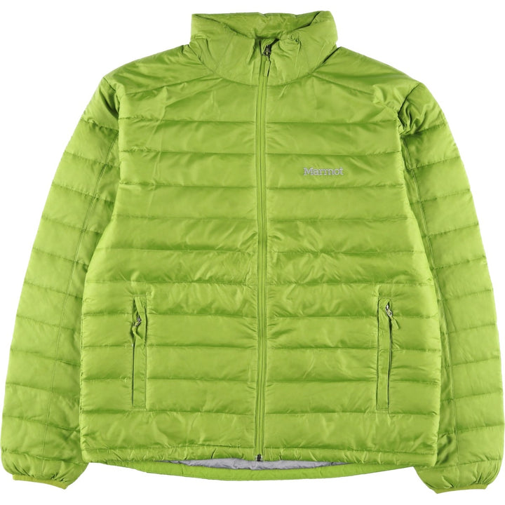 Marmot 700 Fill Power Down Jacket, Men's Size L polyester green type yellow green Vintage Second Hand