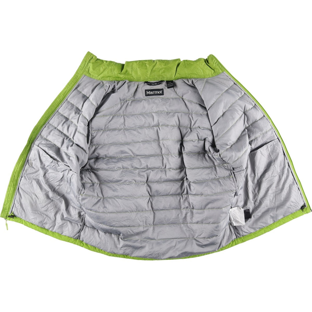 Marmot 700 Fill Power Down Jacket, Men's Size L polyester green type yellow green Vintage Second Hand