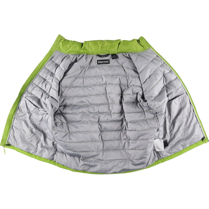 Marmot 700 Fill Power Down Jacket, Men's Size L polyester green type yellow green Vintage Second Hand