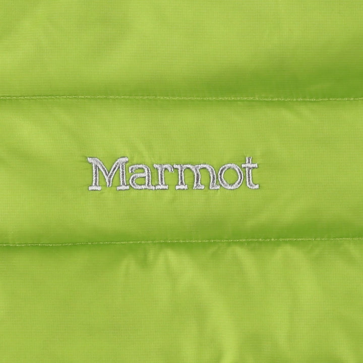 Marmot 700 Fill Power Down Jacket, Men's Size L polyester green type yellow green Vintage Second Hand