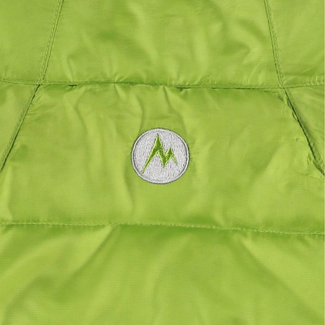 Marmot 700 Fill Power Down Jacket, Men's Size L polyester green type yellow green Vintage Second Hand
