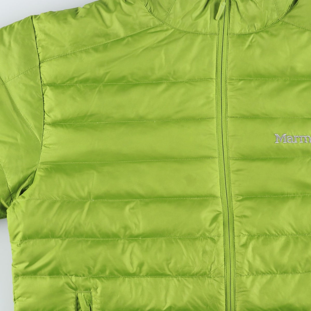 Marmot 700 Fill Power Down Jacket, Men's Size L polyester green type yellow green Vintage Second Hand