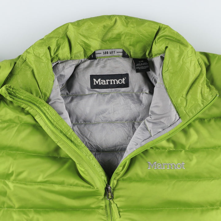 Marmot 700 Fill Power Down Jacket, Men's Size L polyester green type yellow green Vintage Second Hand
