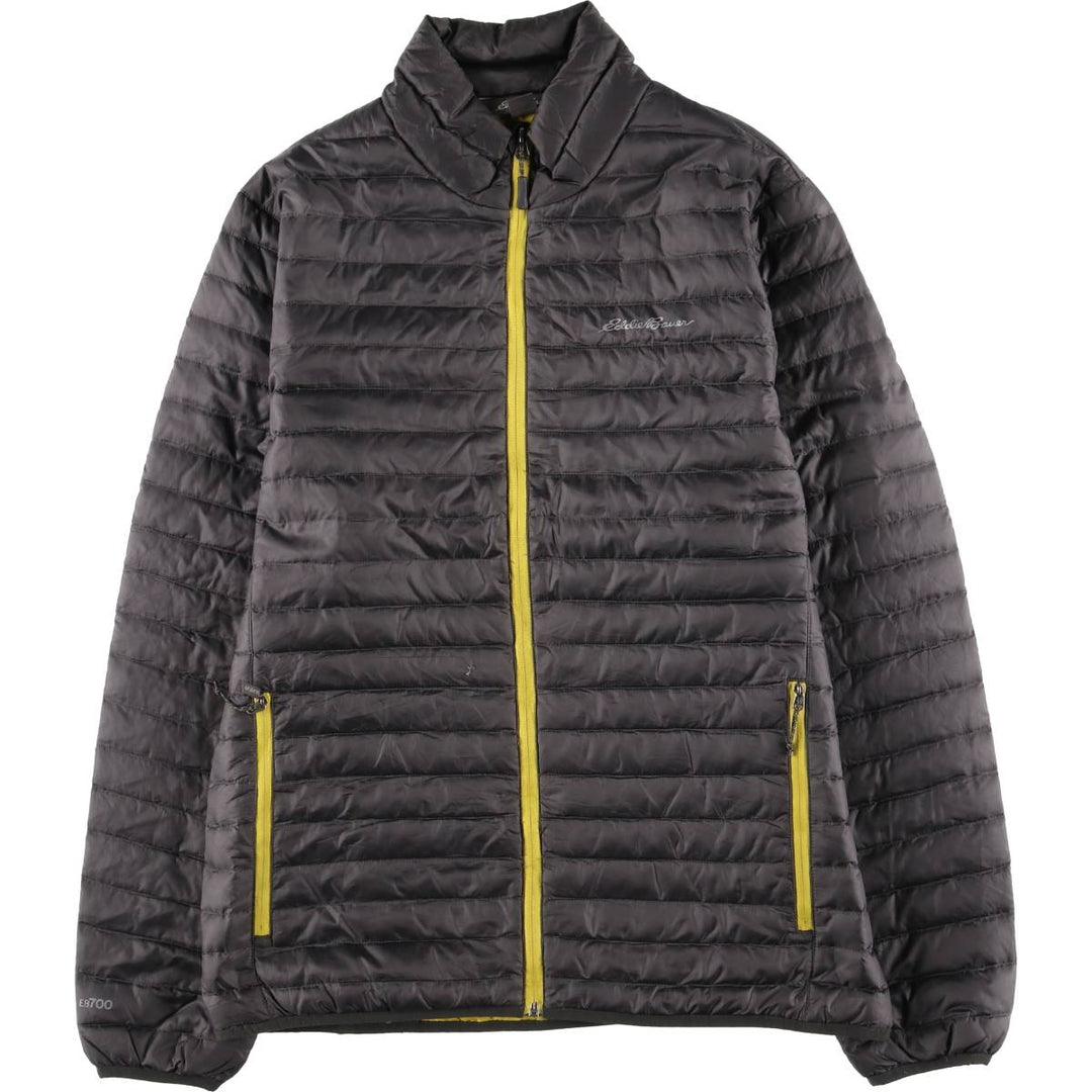 Eddie Bauer 700 Fill Power Down Jacket, Men's Size Medium Nylon gray type Vintage Second Hand