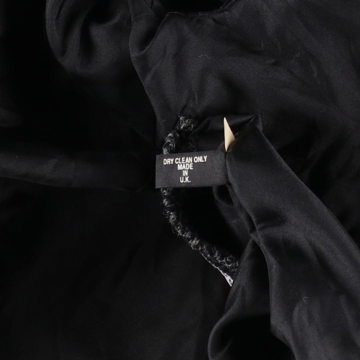 Harris Tweed Herringbone Wool Tailored Jacket, Made in England, Men's Size L wool Charcoal Vintage Second Hand