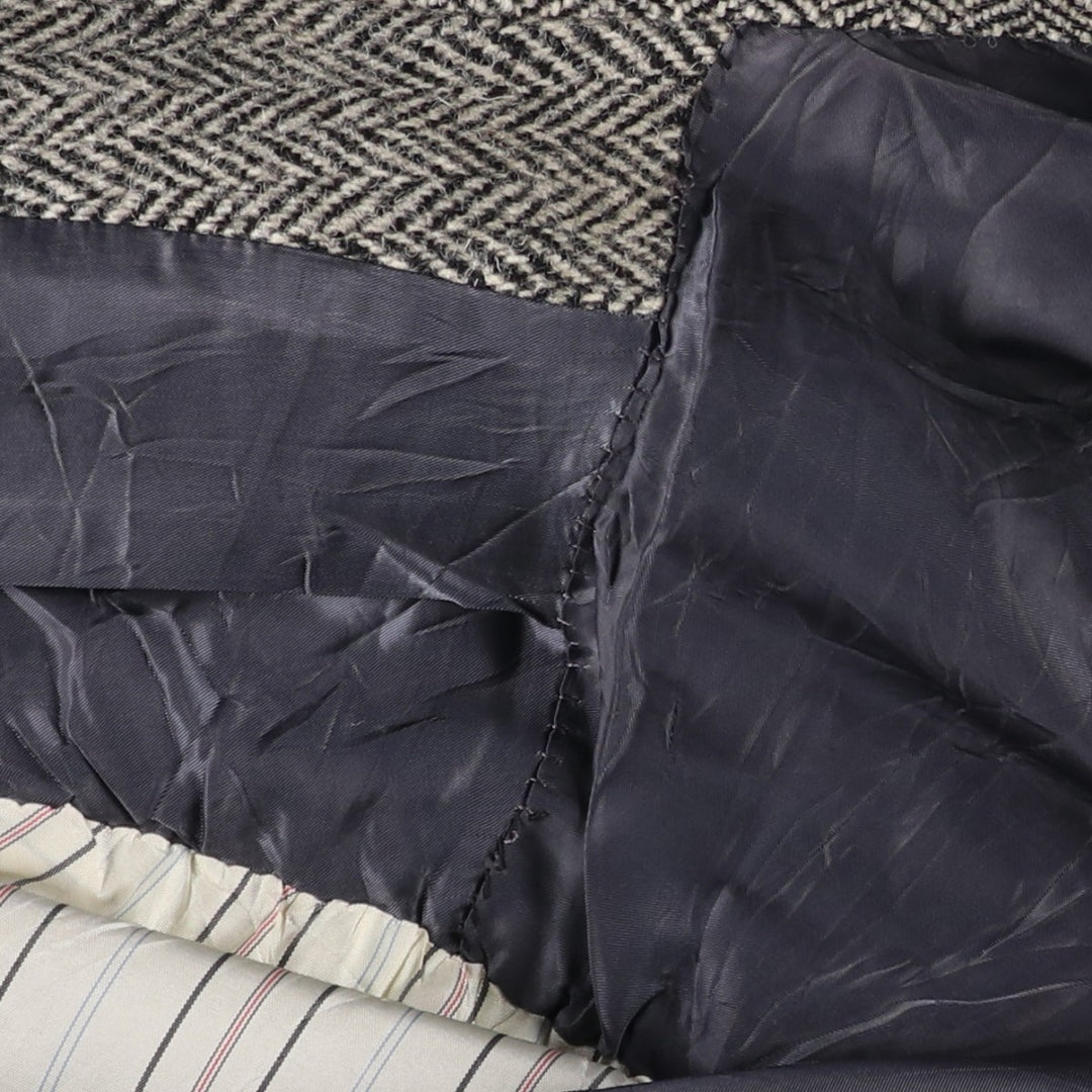 90'S Ralph Lauren POLO by Ralph Lauren Herringbone Tailored Jacket Made in USA Men's L unclear black type Vintage Second Hand