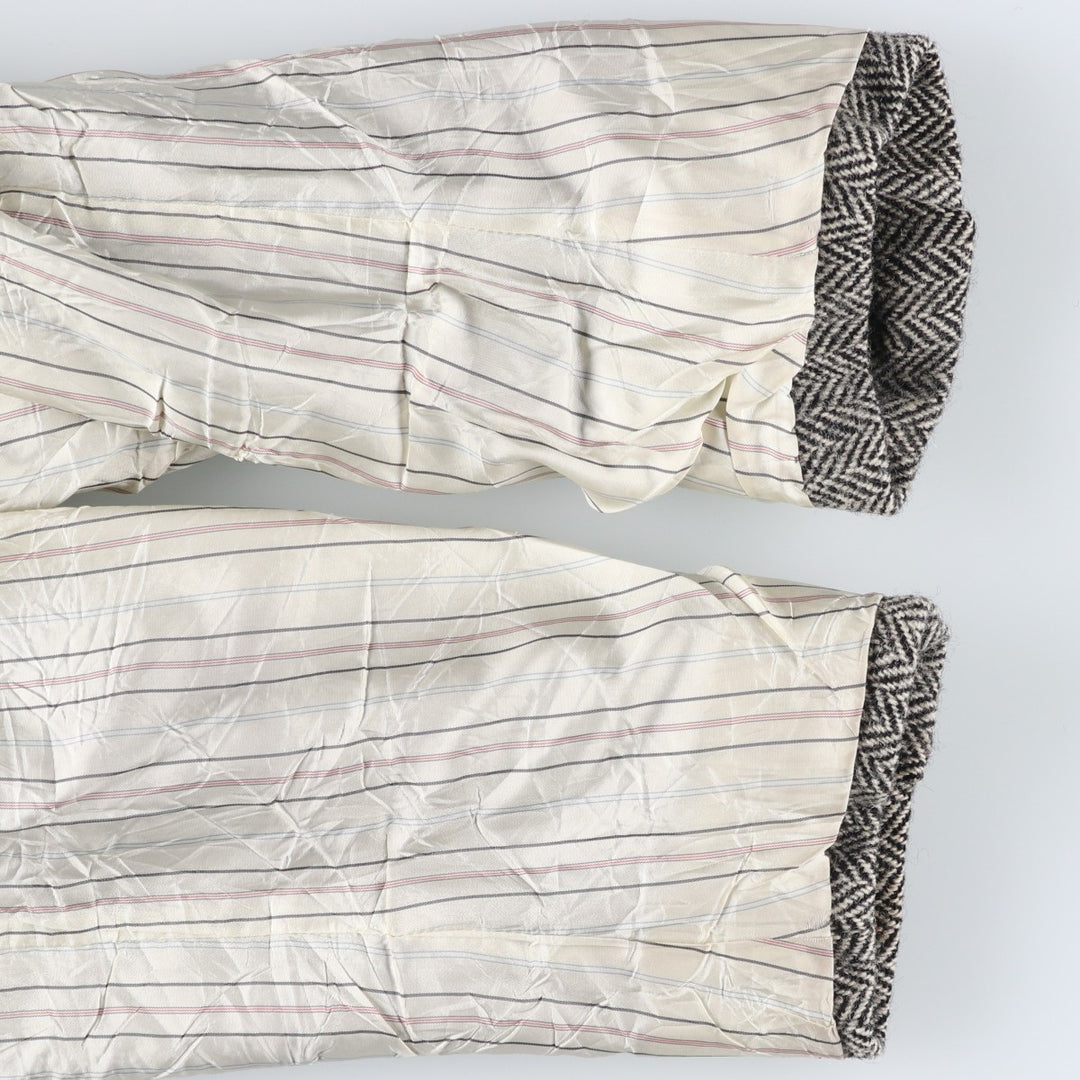 90'S Ralph Lauren POLO by Ralph Lauren Herringbone Tailored Jacket Made in USA Men's L unclear black type Vintage Second Hand