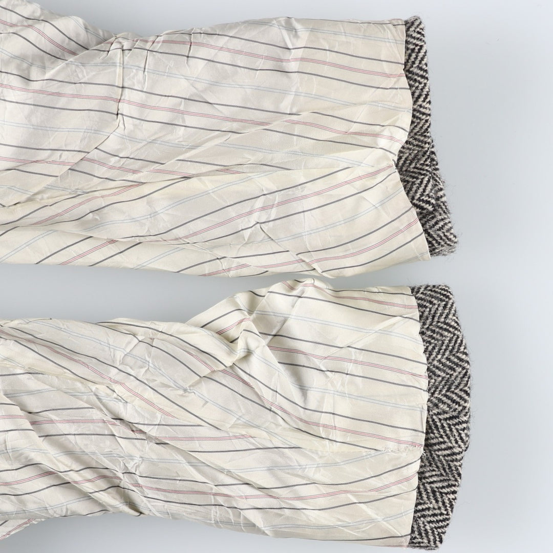 90'S Ralph Lauren POLO by Ralph Lauren Herringbone Tailored Jacket Made in USA Men's L unclear black type Vintage Second Hand