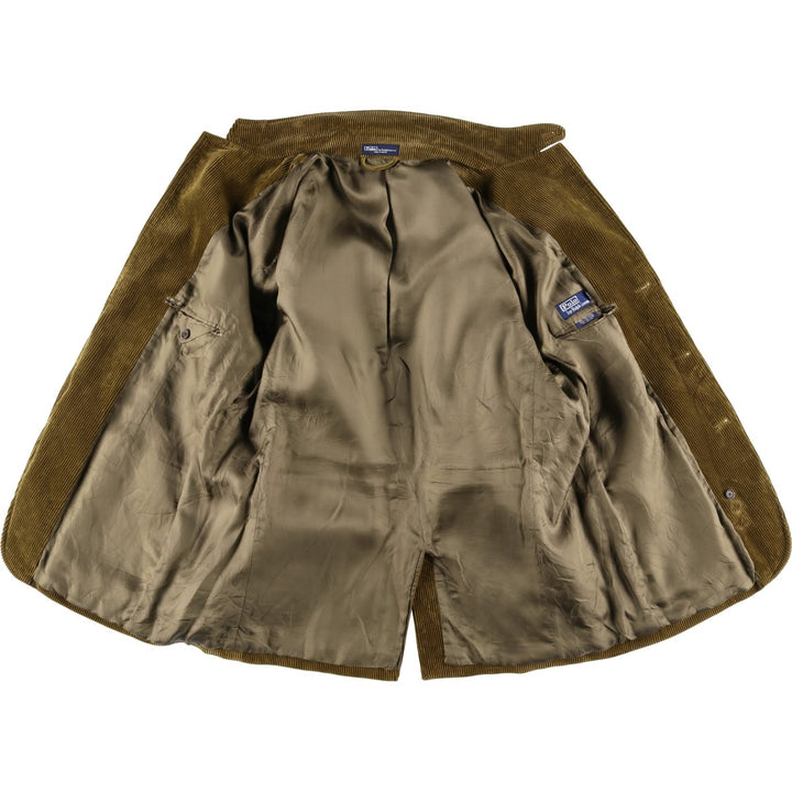 Ralph Lauren POLO by Ralph Lauren Corduroy Tailored Jacket Men's Size L cotton brown type Vintage Second Hand