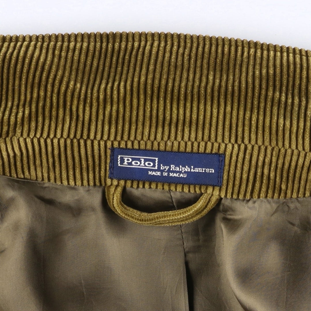 Ralph Lauren POLO by Ralph Lauren Corduroy Tailored Jacket Men's Size L cotton brown type Vintage Second Hand