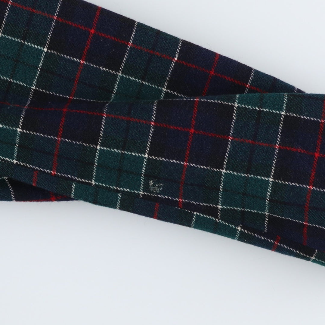 Vintage 1960s-1970'S Pendleton Check Pattern Wool Tailored Jacket, Men's Size Medium wool navy blue type Vintage Second Hand